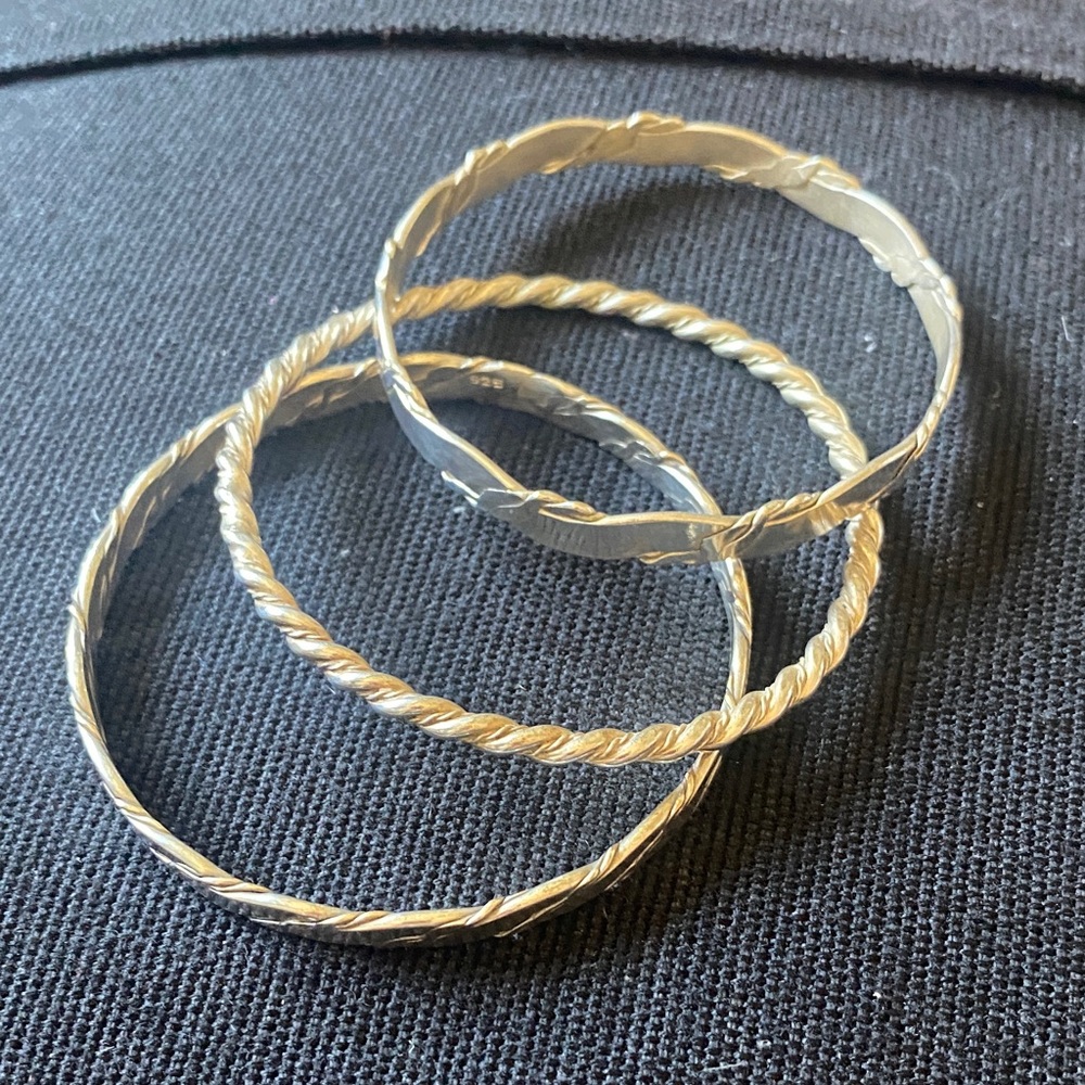 Sterling Silver Bangle Set